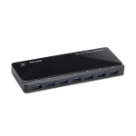 TP-Link 7-Port-USB-3.0-Hub mit 2 Ladeports (UH720) (Black, inkl. Netzadapter)