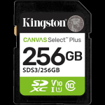KINGSTON 256GB SDXC Canvas Select Plus Gen3 150MB/s C10 UHS-I U1 V10