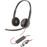 K&otilde;rvaklapid Blackwire 3220 USB-A/C 8X2J9A6 Black (Bulk)