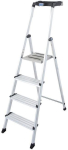 Drabina aluminiowa jednostronna Krause SECURY MultiGrip 1x4 z p&oacute;łką 126528