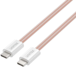 Kabel zwijany magnetycznie Unitek USB C PD 100W r&oacute;żowy 1m