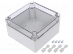 Enclosure: multipurpose | X: 125mm | Y: 125mm | Z: 75mm | MPC | light grey