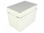 Enclosure: multipurpose | X: 80mm | Y: 120mm | Z: 90mm | EURONORD | grey