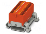 Splice terminal: rail | 32A | 800V | push-in | PA | 0.2&divide;6mm2 | W: 55.4mm
