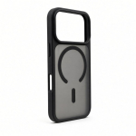 Back panel cover Evelatus Apple iPhone 18 Pro Silver-Shield Skin Feel 2-in-1 MagSafe Case Black