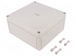 Enclosure: multipurpose | X: 180mm | Y: 182mm | Z: 90mm | TK PS | grey