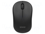 Mouse | black | USB A | wireless | PnP | 2.4GHz | Charger: No