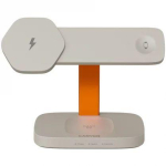 Adapter Canyon Wireless Charging Station Hexagon 310 3in1 LightGrey/Orange