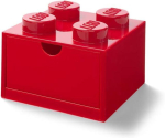 Room Copenhagen LEGO Desk Drawer 4 , storage box (red, knobs)