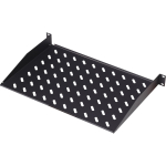 Digitus fixed mounting patch panel for rack installation in 483 mm (19")-cabinets (black, 1 rack unit)