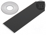 Wire: ribbon | 1.27mm | stranded | Cu | 64x28AWG | unshielded | PVC | black