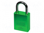 Padlock | aluminium | hardened steel shackle,double bolted | gates