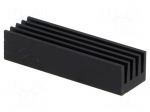 Heatsink: extruded | black | L: 26mm | W: 8mm | H: 6mm | 26K/W | aluminium