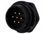 Socket | male | SP21 | PIN: 7 | IP68 | soldering | 500V | 1.5mm2 | 15A