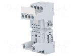 Socket | PIN: 8 | 12A | 300VAC | Mounting: DIN,on panel | Series: R2,R2N