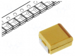 Capacitor: tantalum | low ESR | 220uF | 16VDC | Case: X | 2917 | ESR: 100m&Omega;