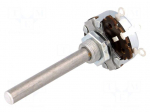 Potentiometer: shaft | single turn | 25k&Omega; | 4W | &plusmn;10% | 6mm | wirewound