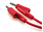Test lead | 60VDC | 20A | 4mm banana plug-4mm banana plug | Len: 1m
