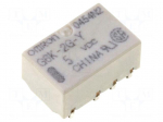 Relay: electromagnetic | DPDT | Ucoil: 5VDC | 0.3A/125VAC | 1A/30VDC