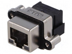 Socket | RJ45 | UL94V-0 | IP67 | THT | for panel mounting | angled 90&deg;