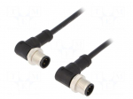 Cable: for sensors/automation | PIN: 4 | M12-M12 | 1m | plug | plug | 250V