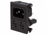 Connector: AC supply | socket | male | 10A | 250VAC | IEC 60320