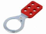 Lock off hasp | possibility to put 6 padlocks | L: 128.8mm | steel