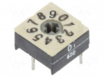 Encoding switch | DEC/BCD | Pos: 10 | THT | Rcont max: 100m&Omega; | 10x10x6mm
