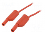 Test lead | 32A | banana plug 4mm,both sides | Urated: 1kV | Len: 2m