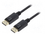 Cable | DisplayPort plug,both sides | DisplayPort 1.2 | 1m | black