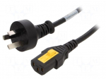 Cable | 3x1mm2 | AS/NZS 3112 (I) plug,IEC C13 female | PVC | 2m | 10A