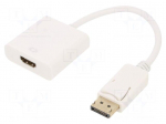 Adapter | DisplayPort plug,HDMI socket | DisplayPort 1.1 | 0.1m