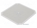 Mounting plate | plastic | perforated