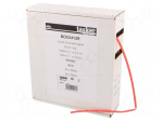 Heat shrink sleeve | glueless | 2: 1 | 2.4mm | L: 10m | red | polyolefine