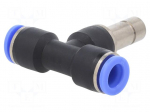 Push-in fitting | T-tap splitter | -0.95&divide;15bar | BLUELINE | 12mm