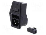 Connector: AC supply | socket | male | 10A | 250VAC | C14 (E),C18 | 6762