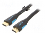 Cable | HDMI plug,both sides | PVC | HDMI 2.0 | 2m | black | 30AWG