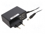 Power supply: switching | mains,plug-in | 12VDC | 2A | 24W | 86.2% | POSC