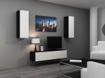 Cama Living room cabinet set VIGO 7 black/white gloss