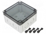 Enclosure: multipurpose | X: 110mm | Y: 110mm | Z: 66mm | TK PC | grey