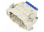 Connector: HDC | contact insert | male | 16A | 500V | Han&reg; ES Press