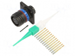 Connector: military | socket | female | PIN: 13 | straight | crimped