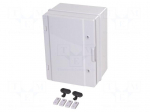 Enclosure: wall mounting | X: 310mm | Y: 410mm | Z: 230mm | ABS | IP65