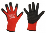 Protective gloves | Size: 10,XL | black/red | Resistance to: cutting