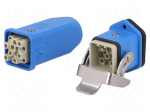 Connector: HDC | male + female | 10A | 90V | Han&reg; Ex | PIN: 12 | 12+PE
