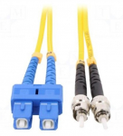 Fiber patch cord | ST/UPC- SC/UPC | 1m | LSZH | Optical fiber: 9/125um