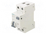 RCBO breaker | Inom: 16A | Ires: 30mA | Poles: 1+N | 230/400VAC | IP20