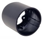 VSMB11black surface mounted box instalation 80mm diameter