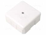 Enclosure: junction box | X: 87mm | Y: 87mm | Z: 39mm | wall mount | IP65