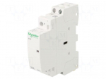 Contactor: 1-pole installation | 25A | 230&divide;240VAC | NO | IP20 | ICT